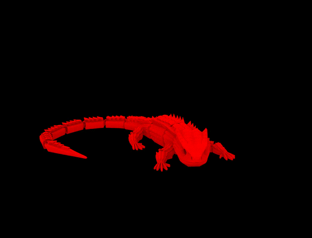 Red Eyed Crocodile Skink 3D MODEL DIGITAL FILE
