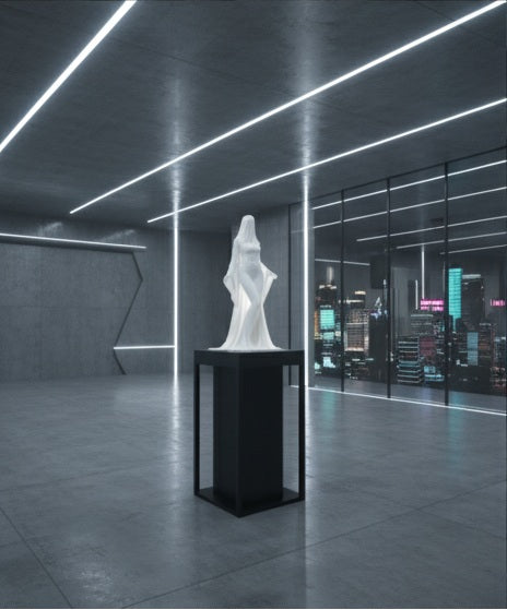 The Veiled Virgin Style Full Statue | High Detail 3D Printable STL Sculpture | Classical Art Decor
