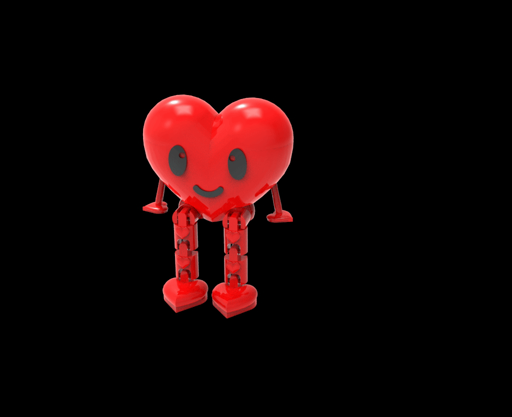 Heart Flexi 3D Mod DIGITAL FILE DIGITAL DOWNLOAD DIGITAL FILE