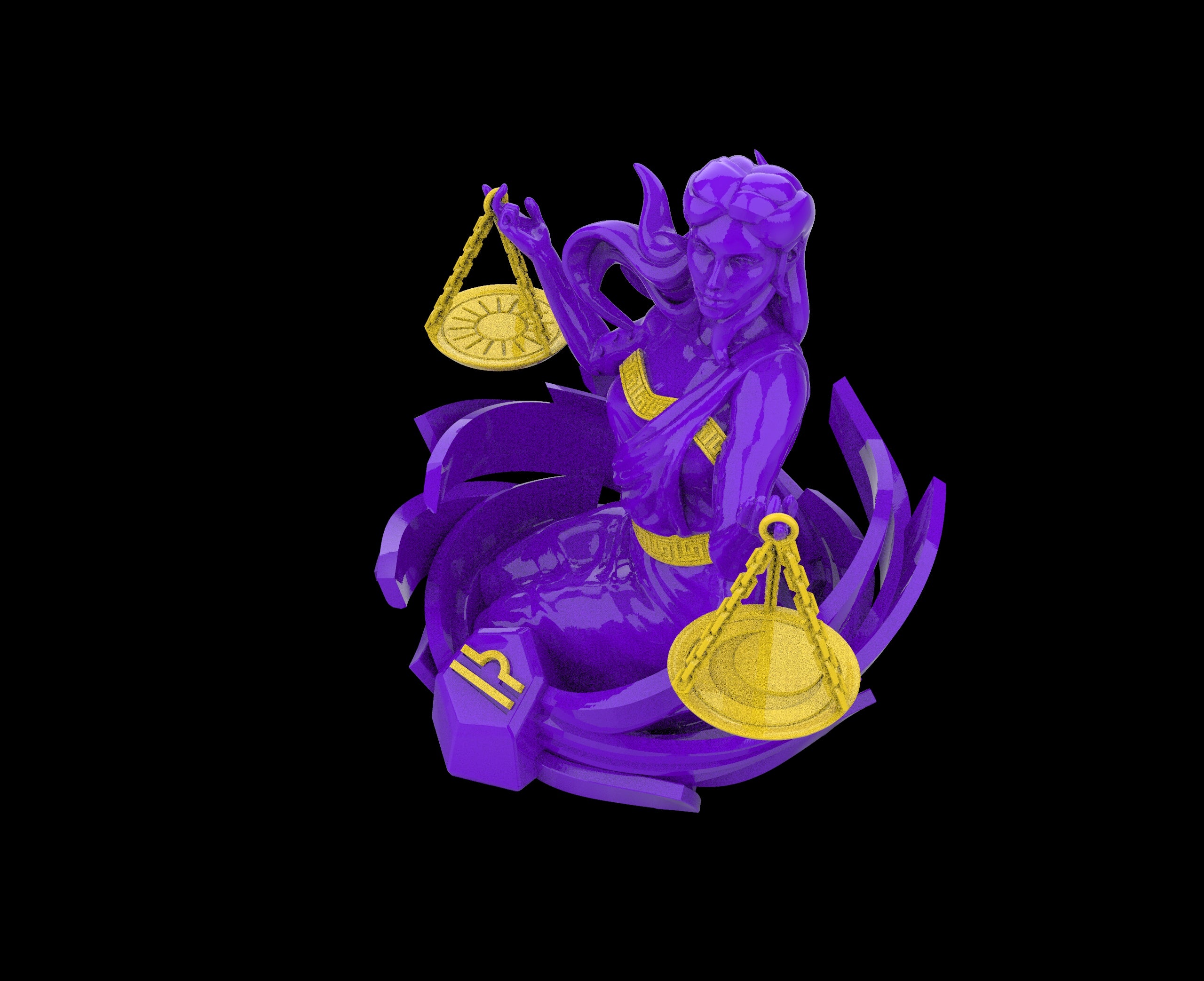 Libra Zodiac Signs 3D model — High-Detail & Renders DIGITAL FILE