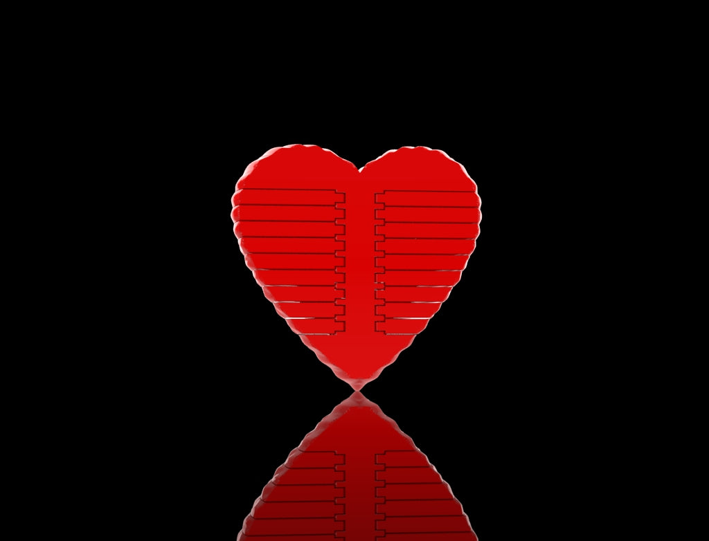 Open Heart Box 3D model DIGITAL FILE