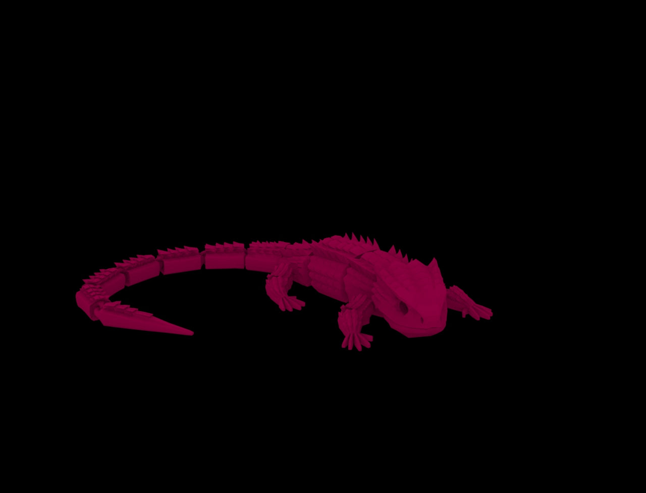 Red Eyed Crocodile Skink 3D MODEL DIGITAL FILE