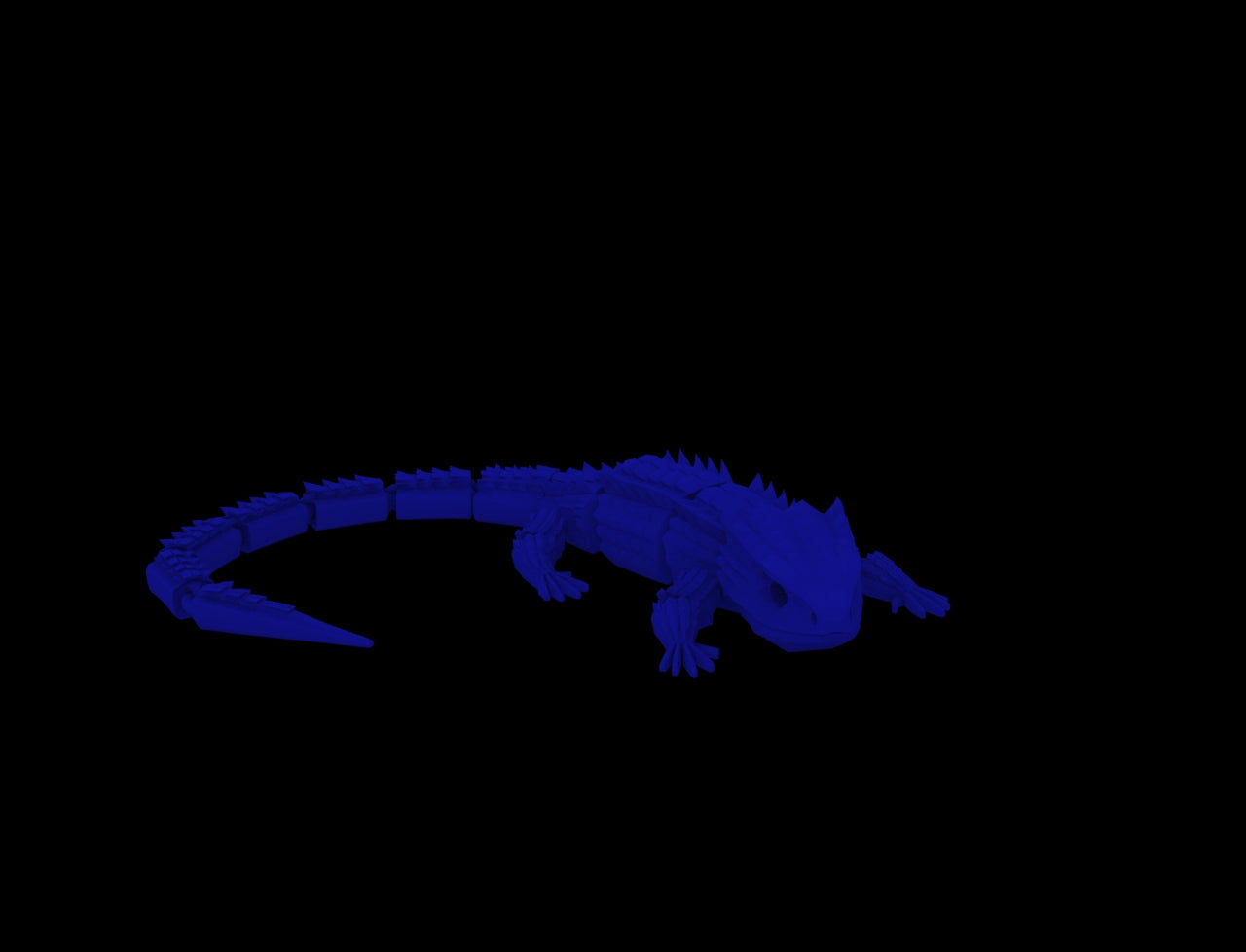 Red Eyed Crocodile Skink 3D MODEL DIGITAL FILE