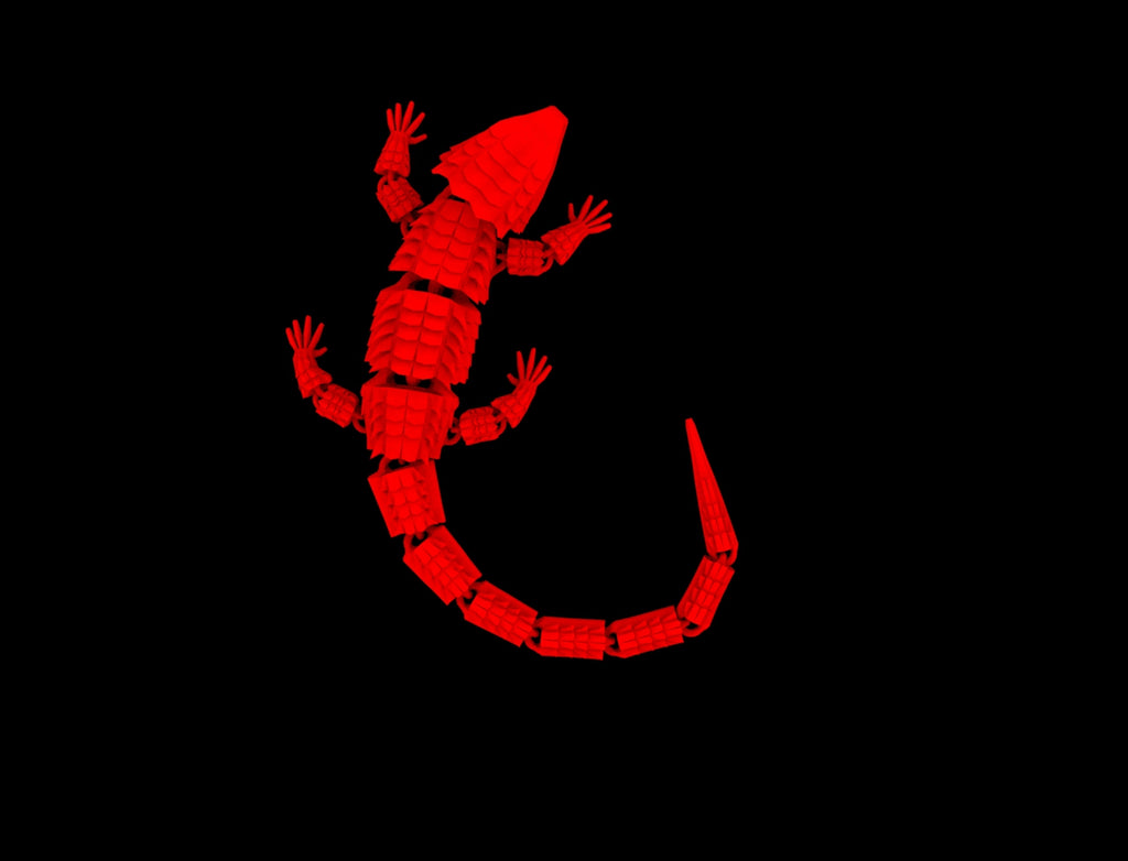 Red Eyed Crocodile Skink 3D MODEL DIGITAL FILE