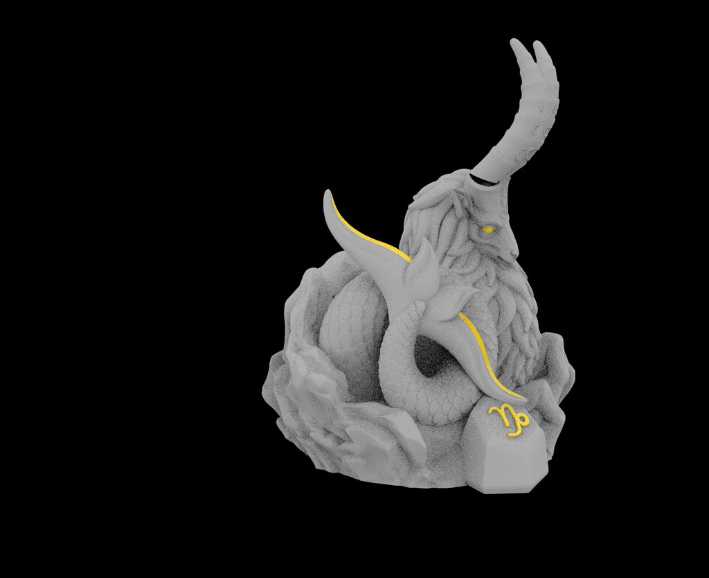 Capricorn Zodiac 3D Model (STL File for 3D Printing)