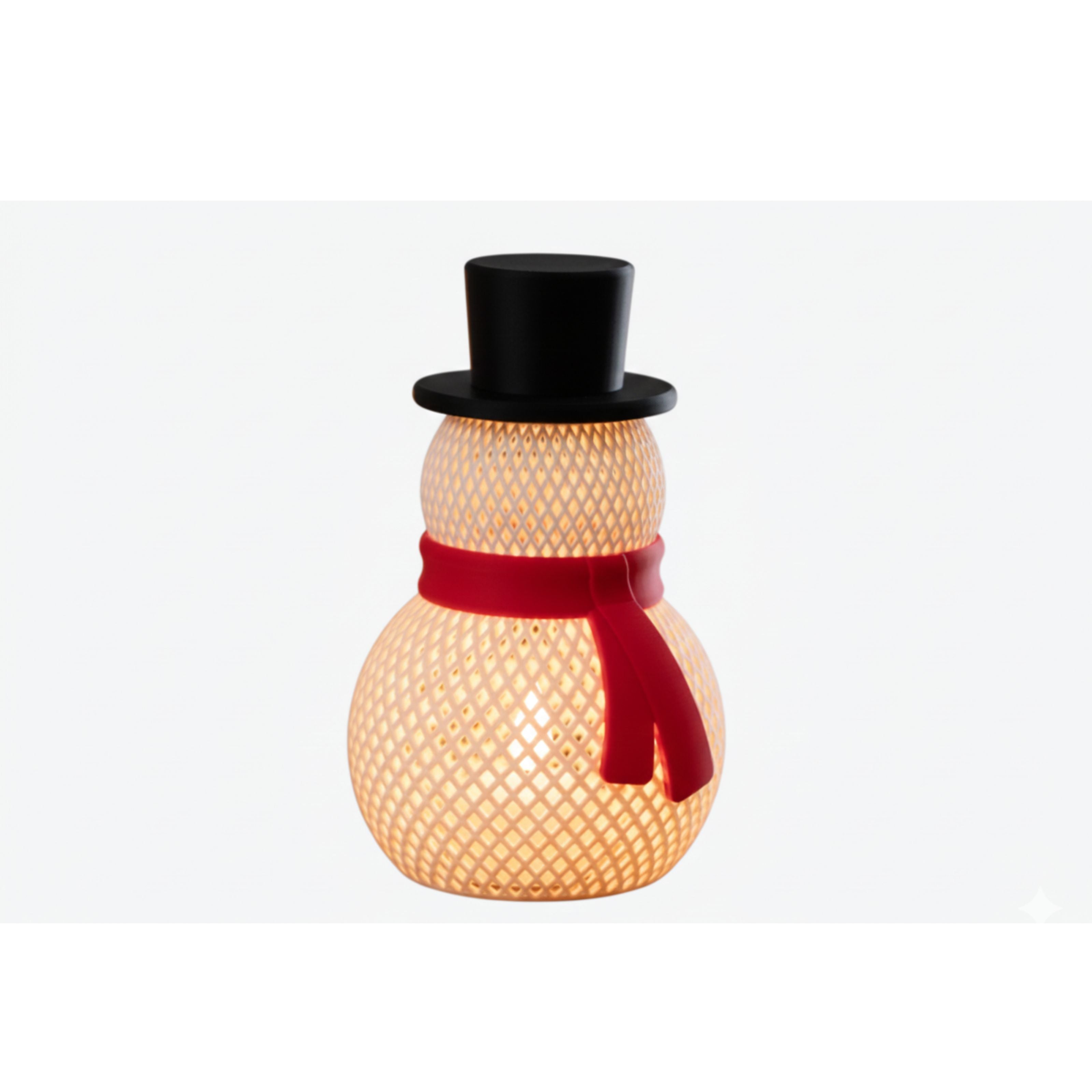 Decorative lamp snowman 