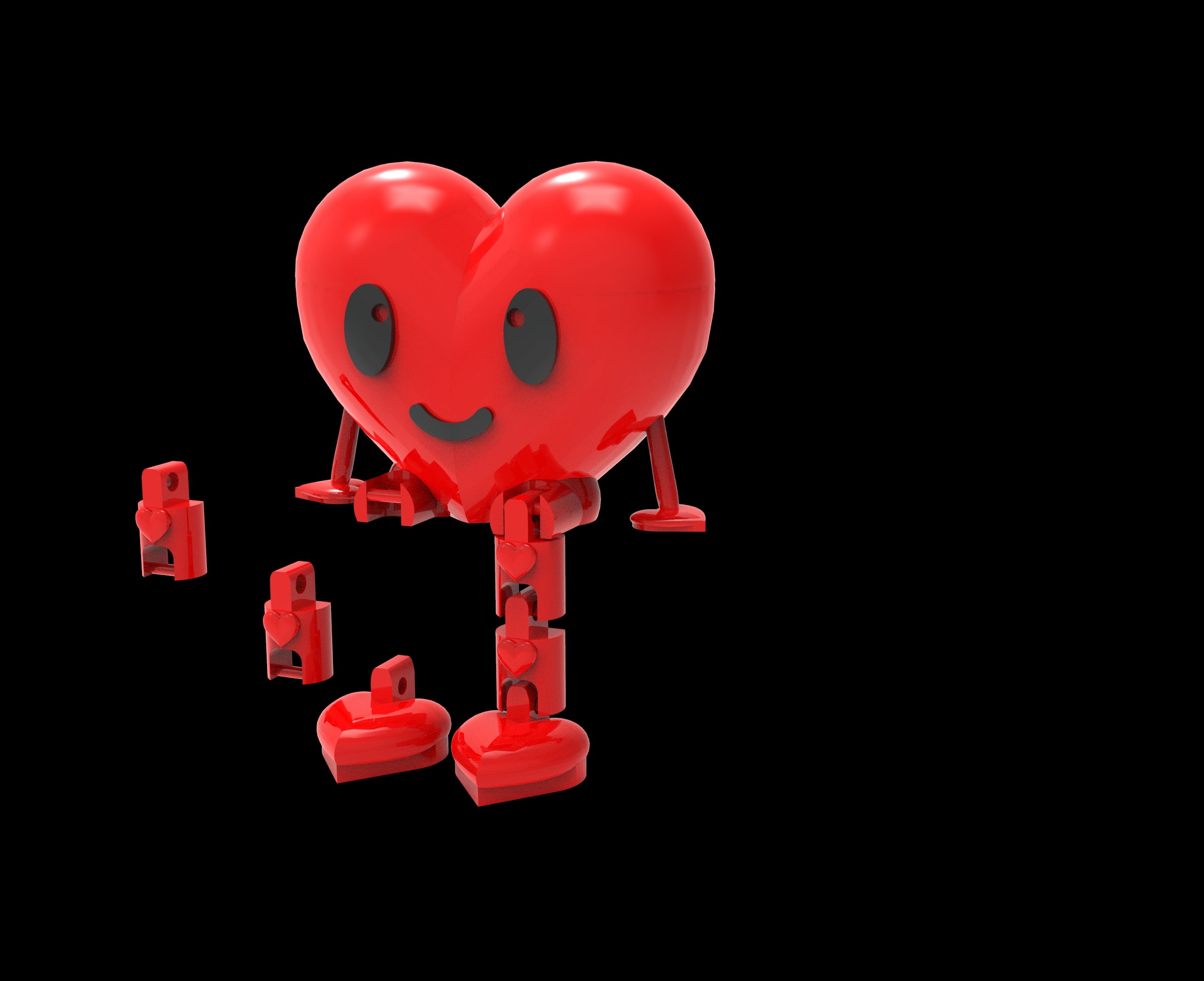 Heart Flexi 3D Mod DIGITAL FILE DIGITAL DOWNLOAD DIGITAL FILE