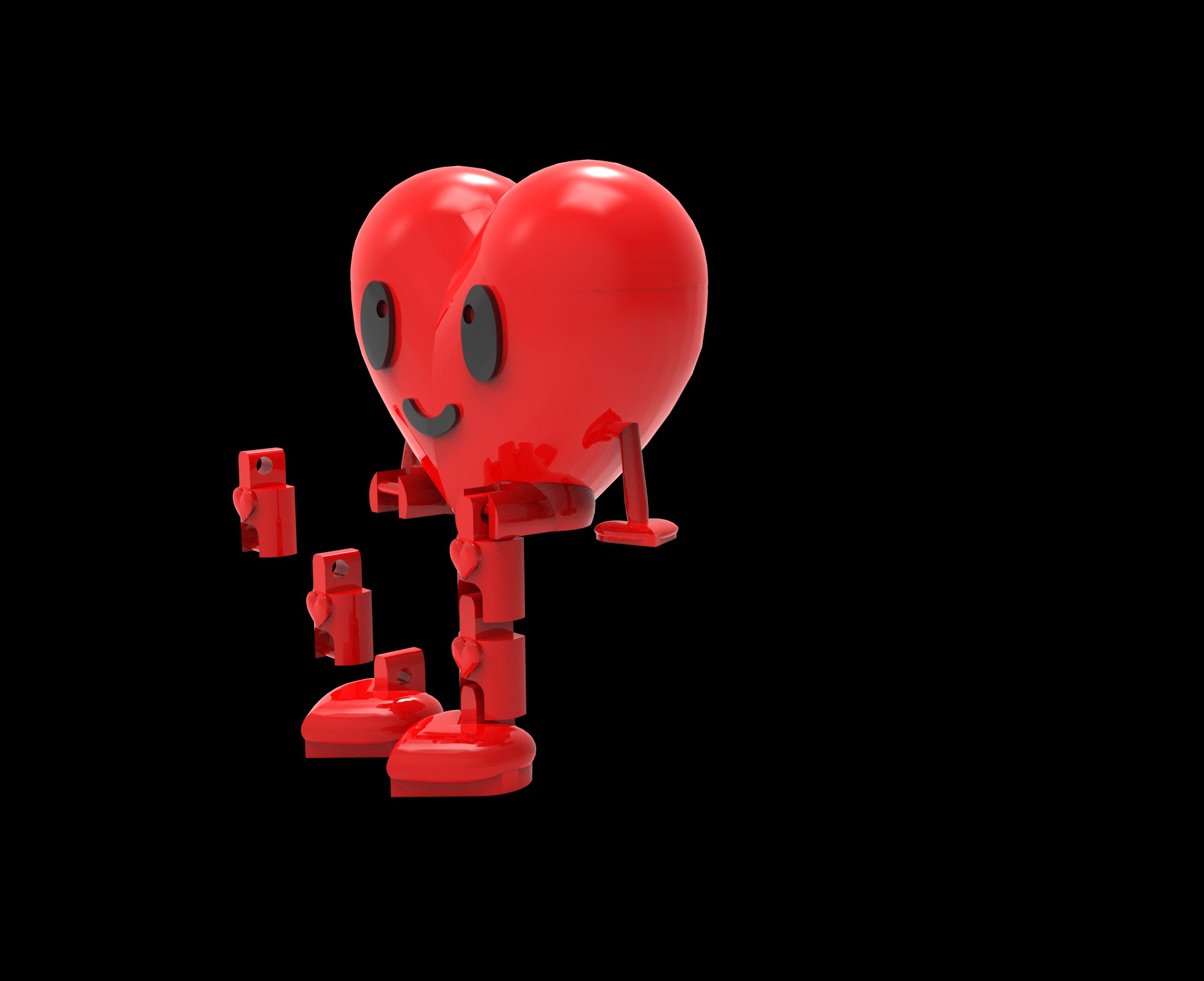 Heart Flexi 3D Mod DIGITAL FILE DIGITAL DOWNLOAD DIGITAL FILE