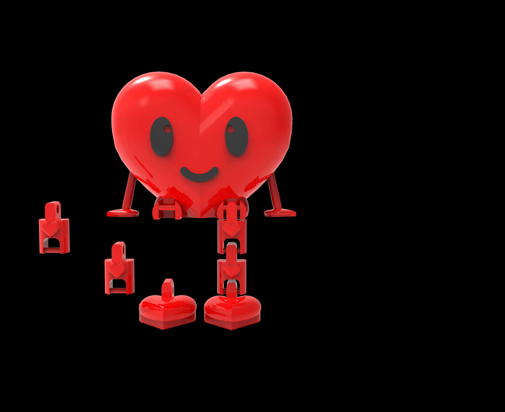 Heart Flexi 3D Mod DIGITAL FILE DIGITAL DOWNLOAD DIGITAL FILE