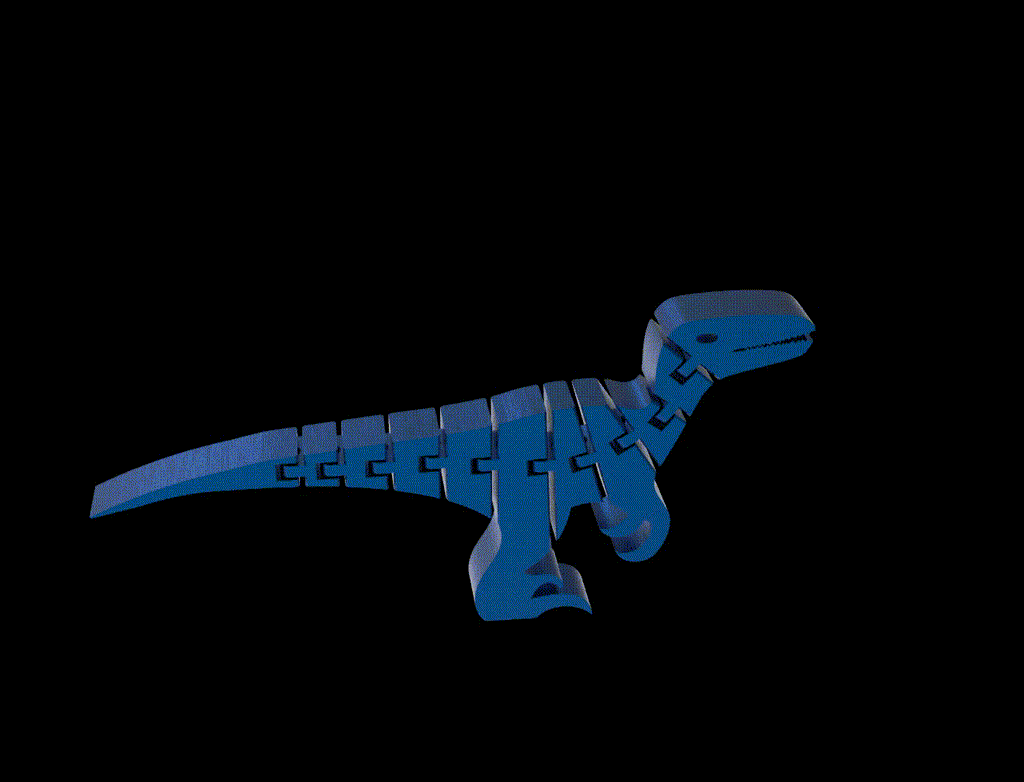
articulated
dinosaur
flexible